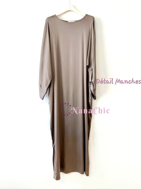 Longue robe marron glacé