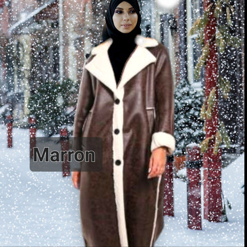 Manteau long style Aviateur